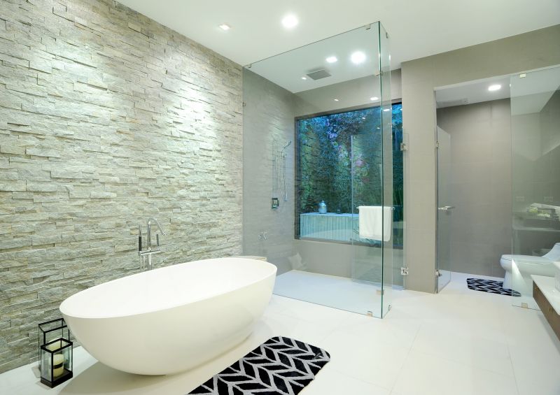 Elegant Bathroom with Natural Stone
