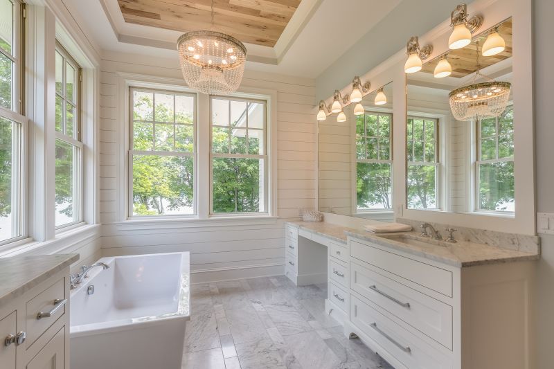 Bathroom with Custom Lighting